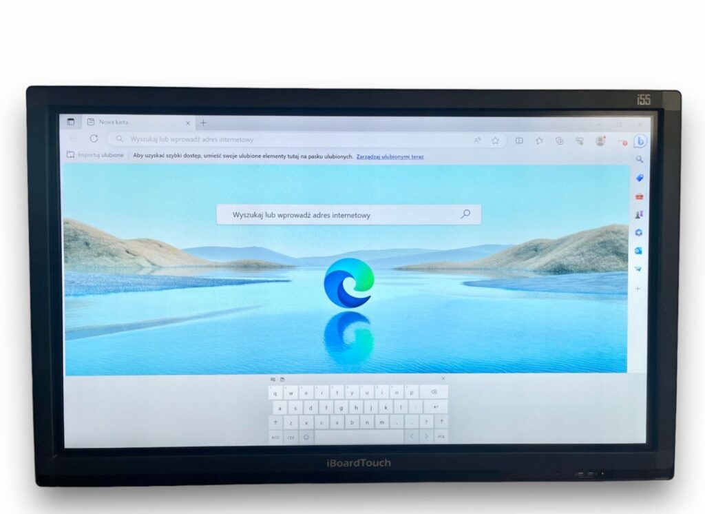 Monitor Interaktywny IboardTouch LTE55 Ekran dotykowy iBoard Touch 55 cali iBoardTouch placówka oświaty prezentacje urządzenie do prezentacji